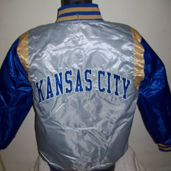 KANSAS CITY ROYALS MLB REVERSIBLE SNAP DOWN JACKET - Picture 6 of 8